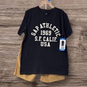 NWT Big Boys GAP two piece Short Set SZ 10/12